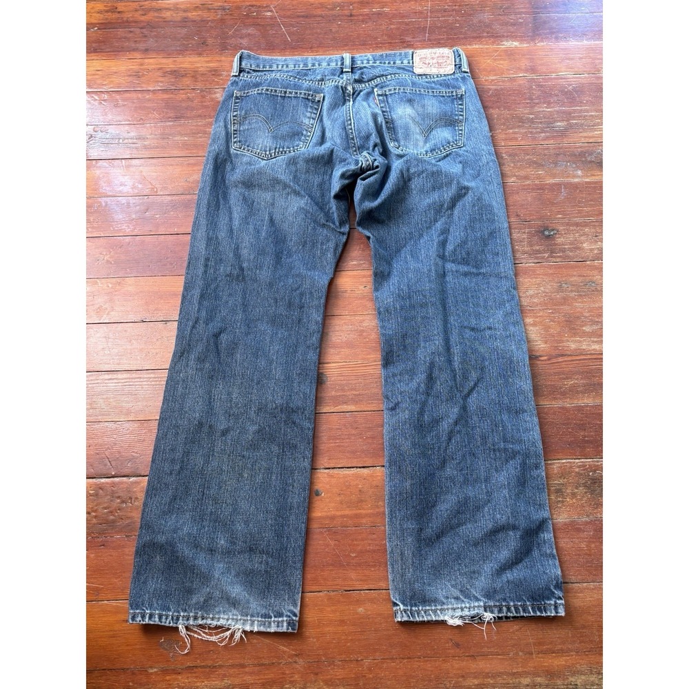 VTG Levis 559 Y2K Jeans Mens 34x32 Faded Black Baggy Relaxed Distressed Denim - Picture 5 of 7
